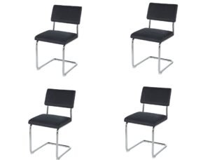 Set x4 sillas Cesca en pana