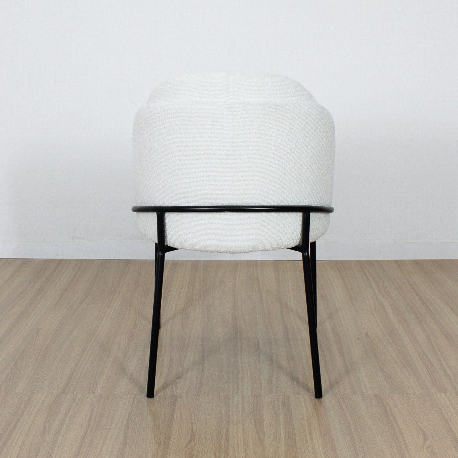 Set x2 Sillon Burgues Tela Boucle Off White - Imagen 6