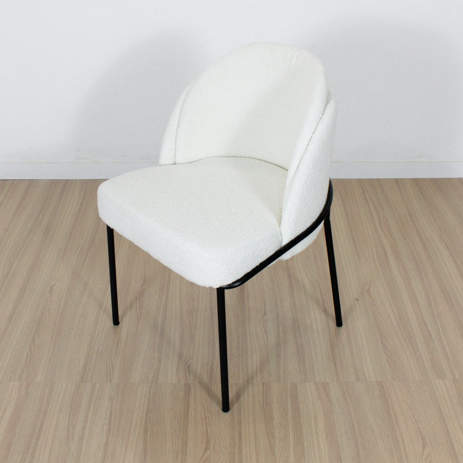 Set x2 Sillon Burgues Tela Boucle Off White