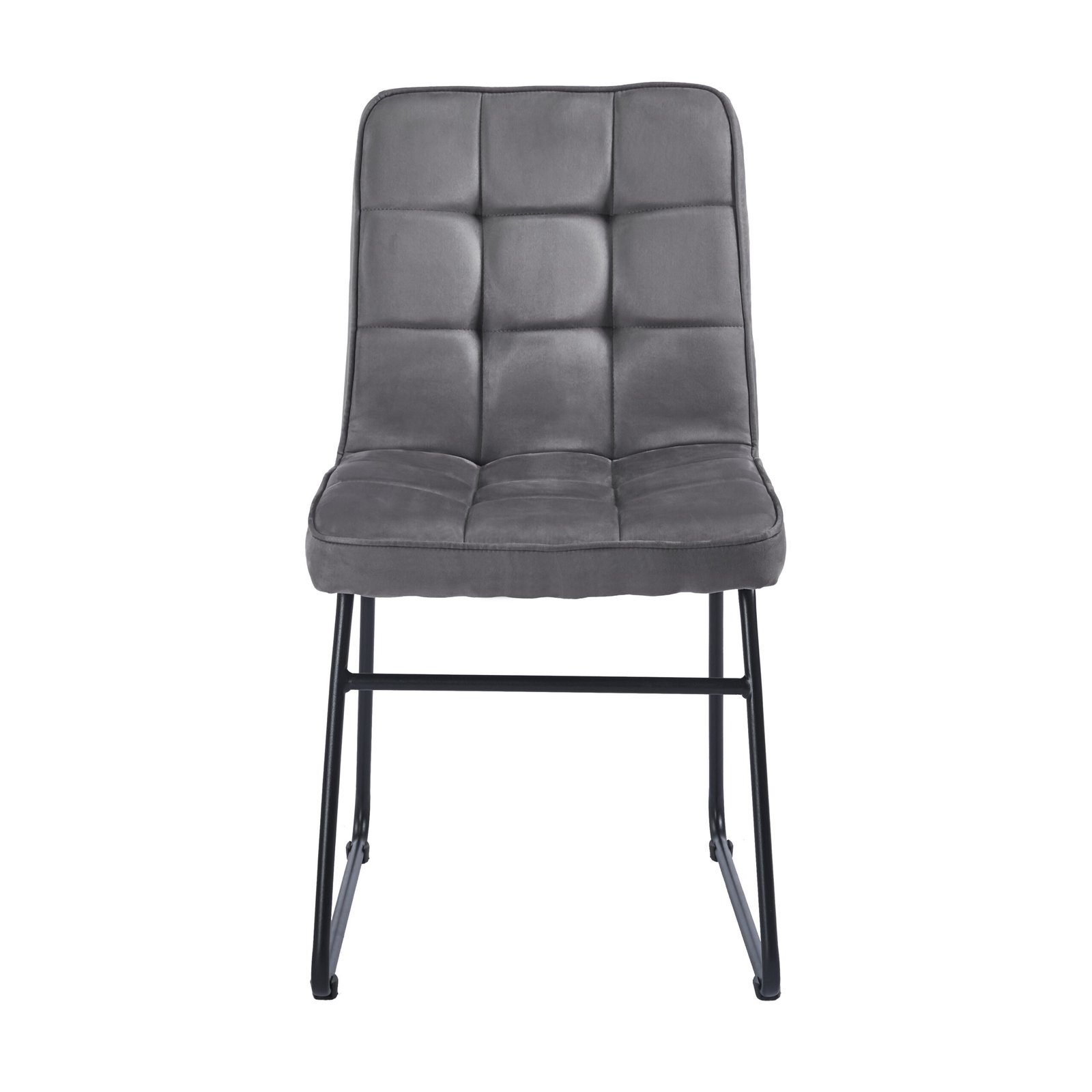 Set x4 Silla Barcelona Pana Gris - Imagen 5