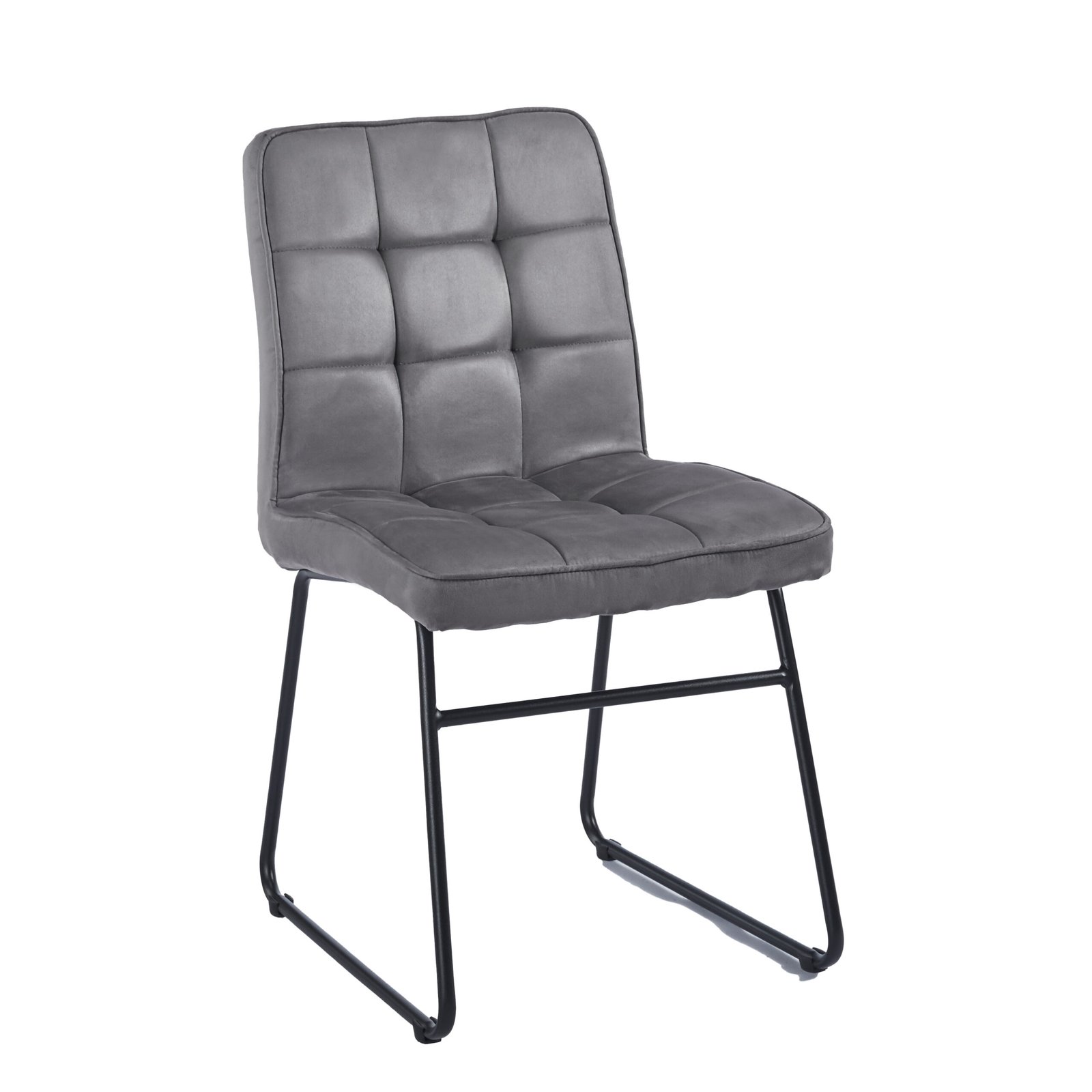 Set x4 Silla Barcelona Pana Gris - Imagen 6