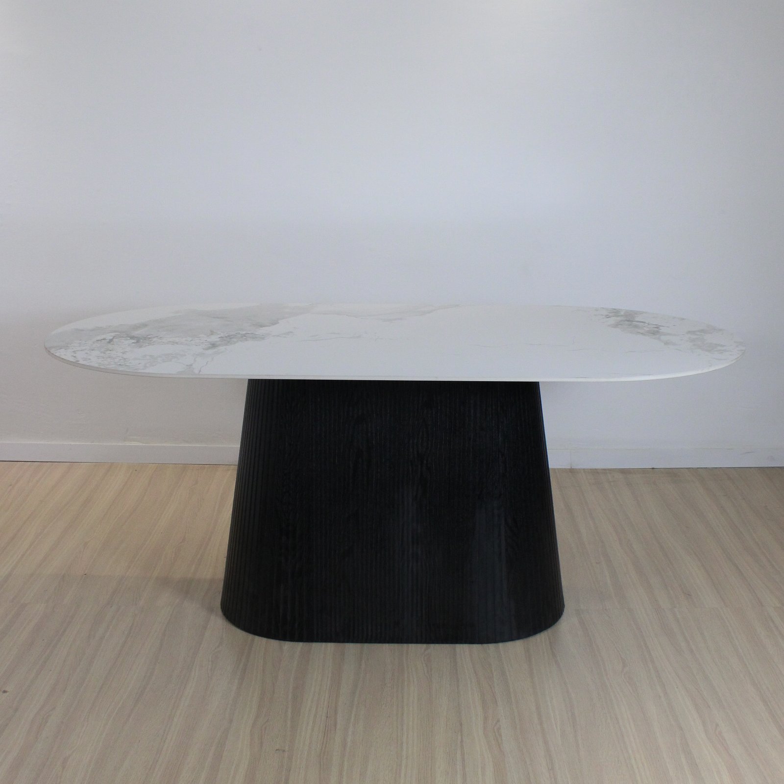 Mesa Grecia Ovalada Negra Neolith 180cm - Imagen 2