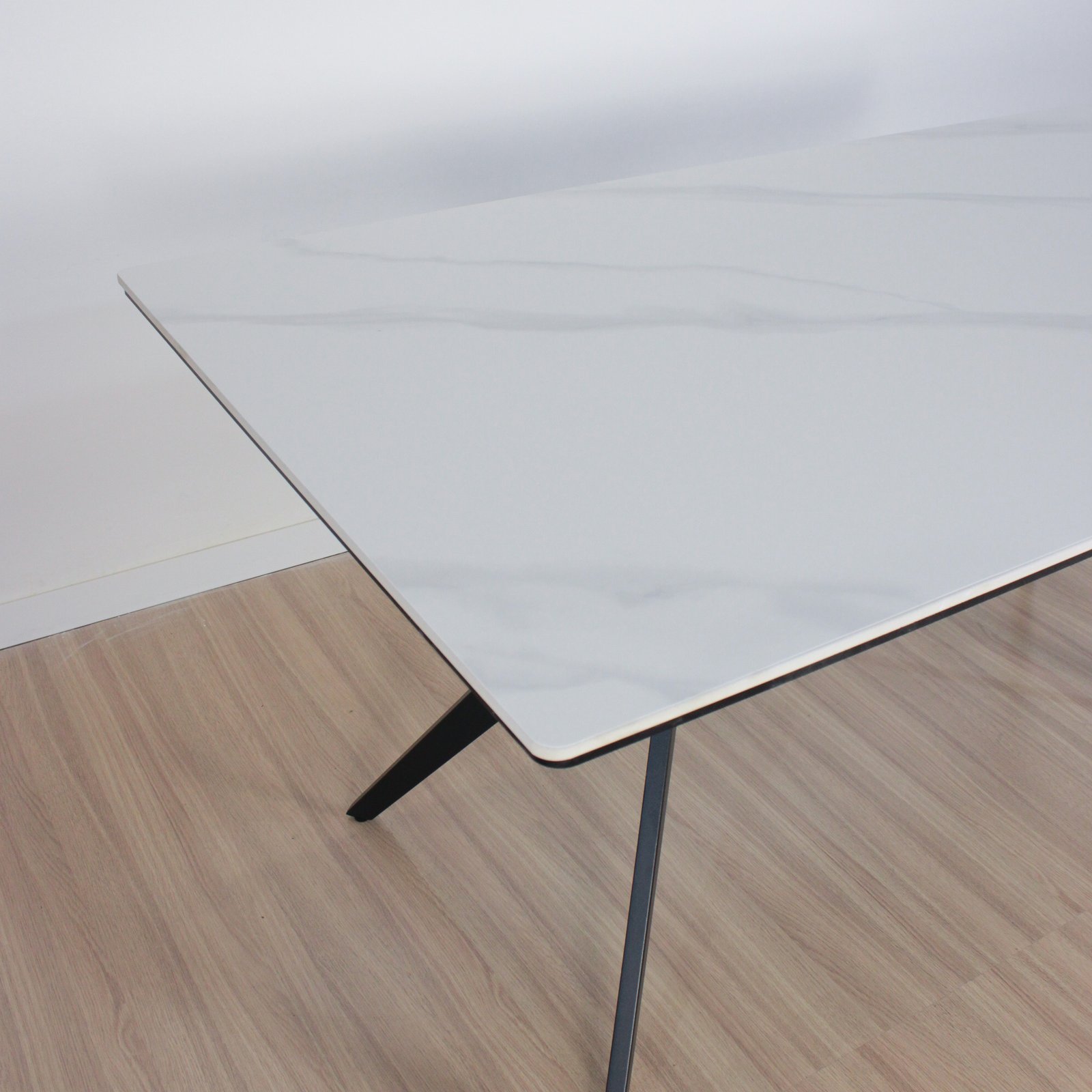 Mesa Oro Rectangular Neolith 200 Cm Blanca - Imagen 2