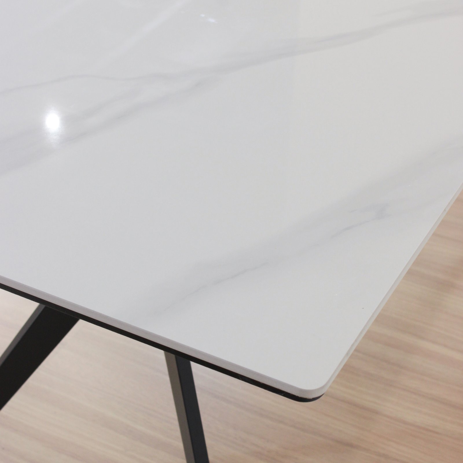 Mesa Oro Rectangular Neolith 200 Cm Blanca - Imagen 5
