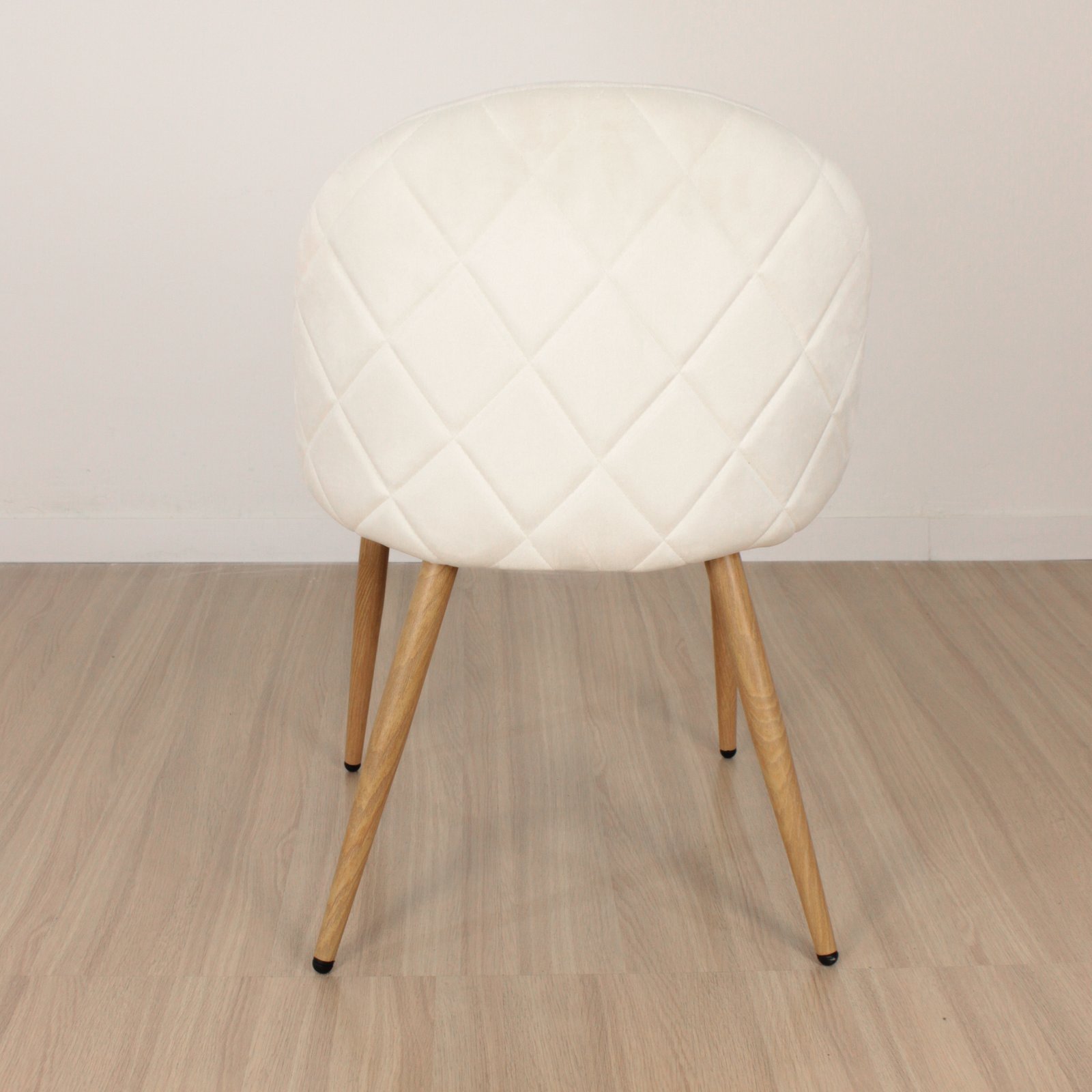 Set x4 Silla Marco Tapizada Pana Natural - Imagen 4