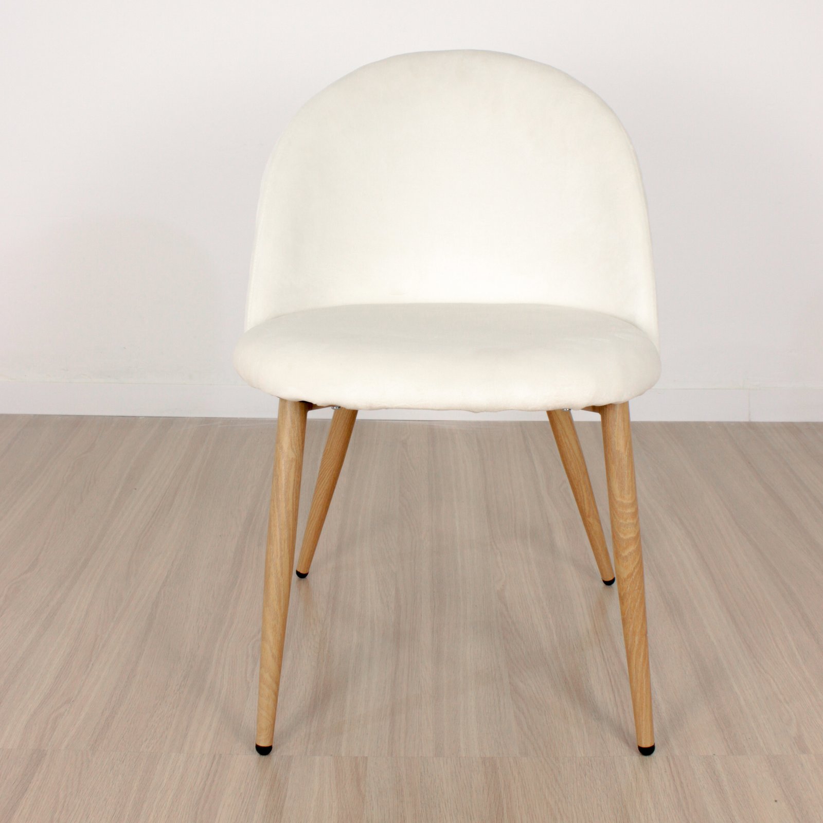 Set x4 Silla Marco Tapizada Pana Natural - Imagen 5