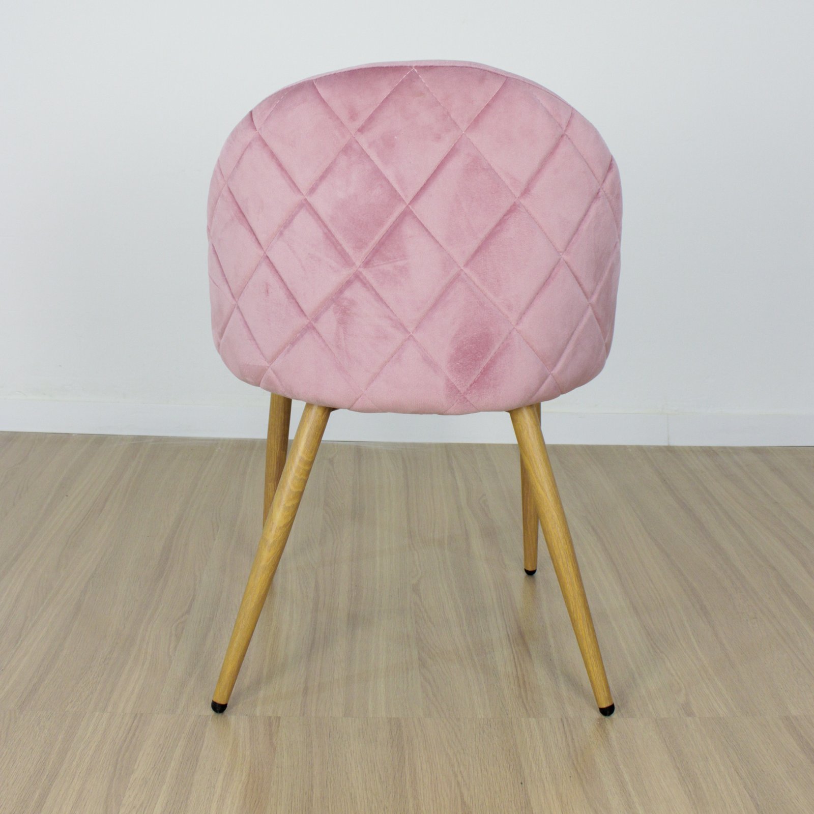 Set x4 Silla Marco Tapizada Rosa - Imagen 4