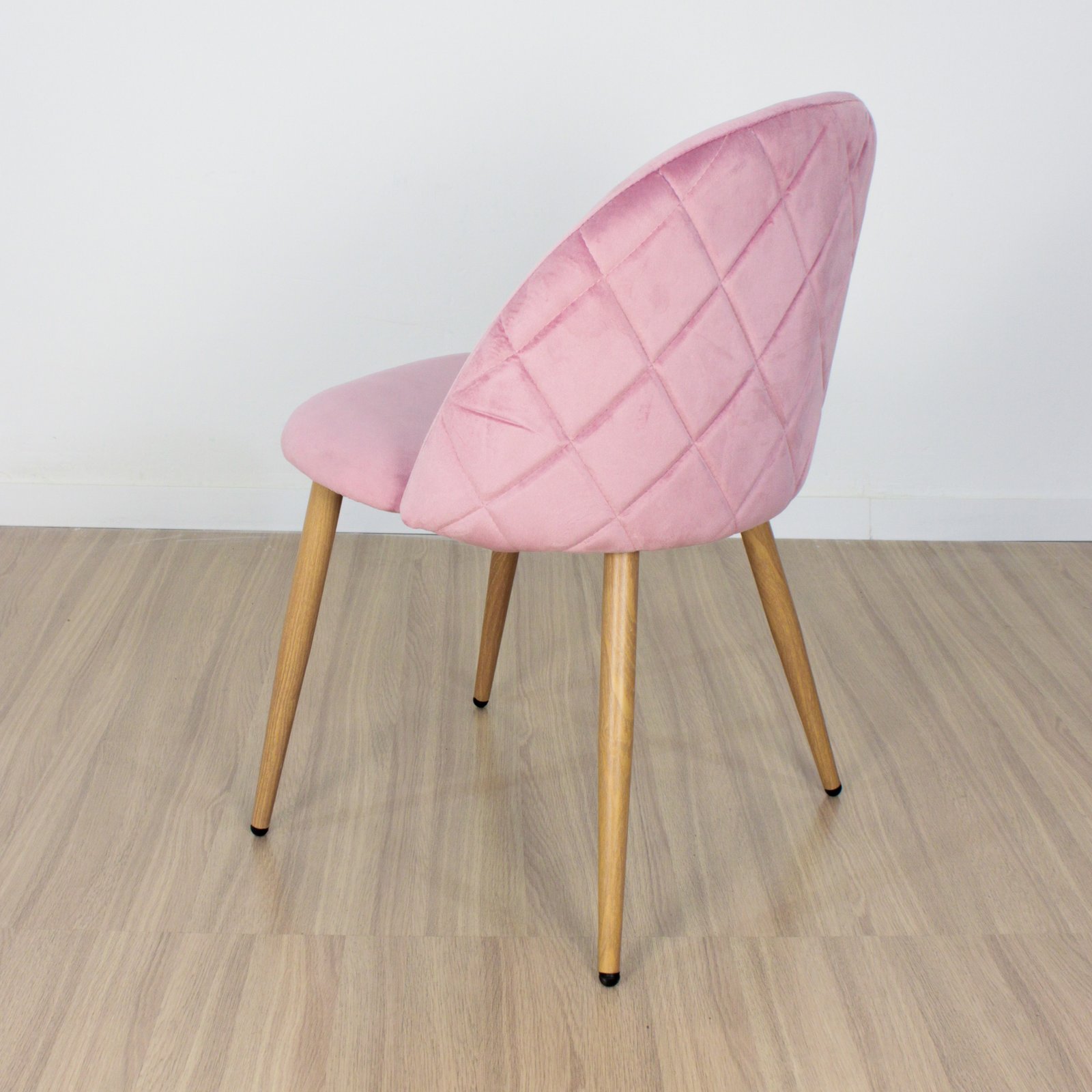 Set x4 Silla Marco Tapizada Rosa - Imagen 3
