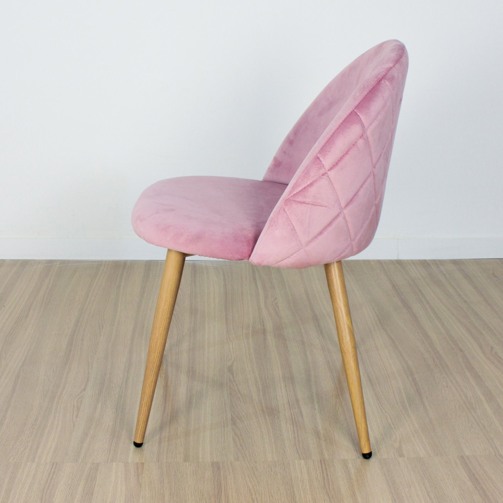 Set x4 Silla Marco Tapizada Rosa - Imagen 2