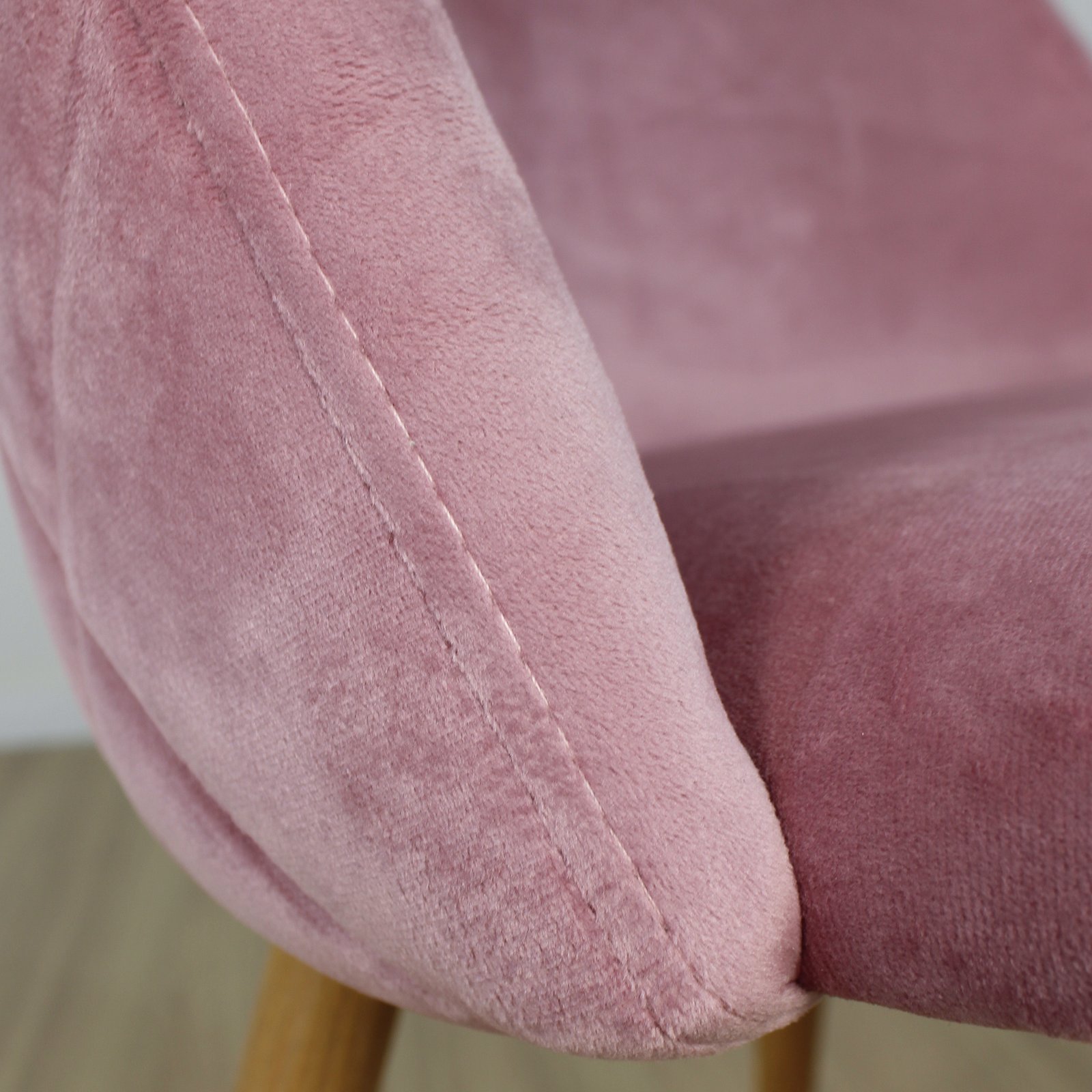 Set x4 Silla Marco Tapizada Rosa - Imagen 5