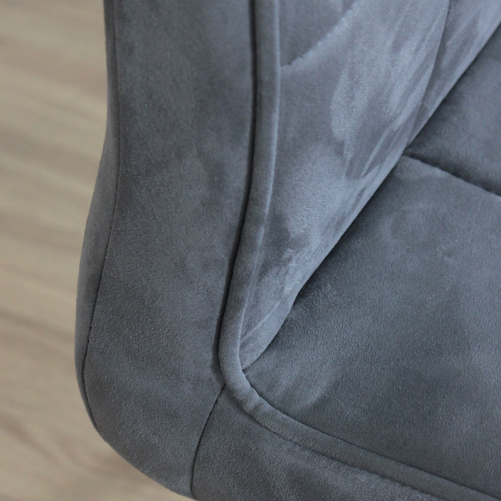 Set x4 Silla Barcelona Pana Gris - Imagen 3