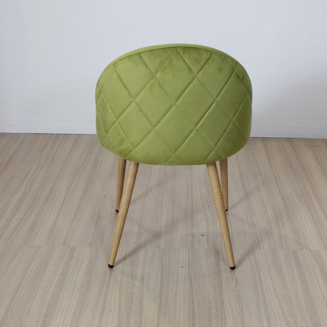 Set x4 Silla Marco Tapizada Oliva - Imagen 4