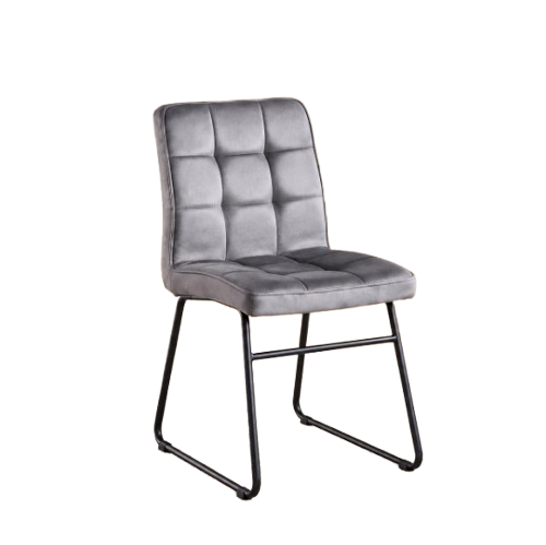 Set x4 Silla Barcelona Pana Gris