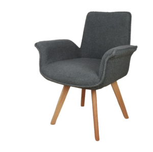 Set x2 Sillon Diana Boucle Giratorio Gris