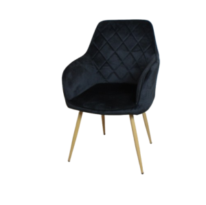 Set x2 Sillon Stella Tapizado Pana Negro