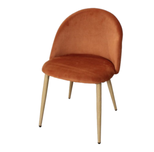 Set x4 Silla Marco Tapizada Terracota