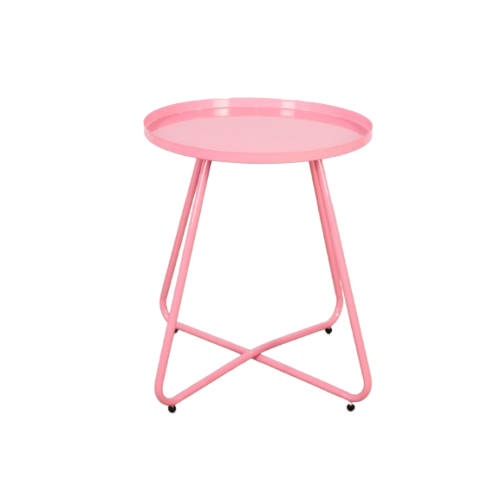 Mesa Ratona O Auxiliar Cuba Rosa
