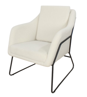 Sofa Sillon Tony Individual Boucle Off White